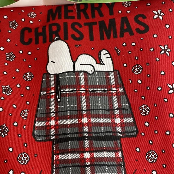 Snoopy apron & spoon rest set NWT! Merry Christmas and Joy print - Picture 2 of 16